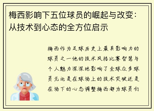 梅西影响下五位球员的崛起与改变:从技术到心态的全方位启示 梅西影响下五位球员的崛起与改变:从技术到心态的全方位启示